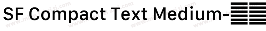 SF Compact Text Medium字体转换